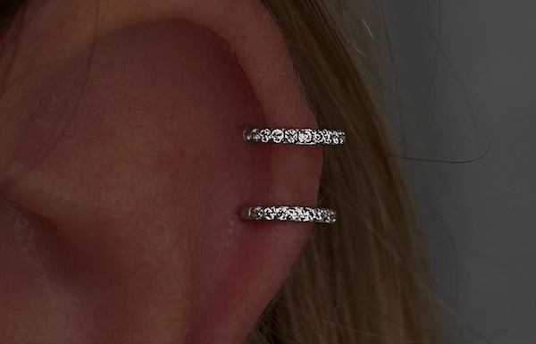 Vị trí xỏ khuyên sụn tai được săn đón nhiều nhất năm nay