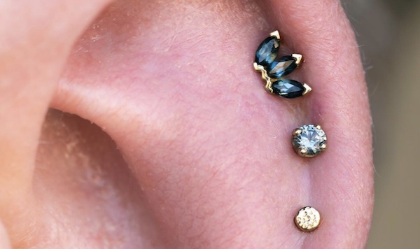 Vị trí xỏ khuyên sụn tai được săn đón nhiều nhất năm nay