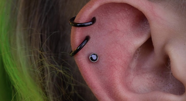 Vị trí xỏ khuyên sụn tai được săn đón nhiều nhất năm nay