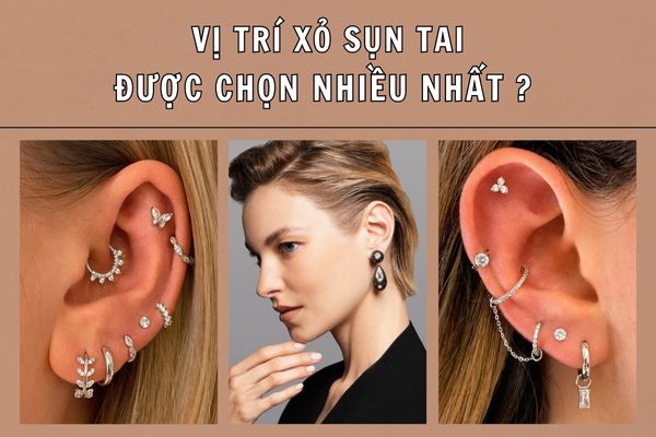 Vị trí xỏ khuyên sụn tai được săn đón nhiều nhất năm nay