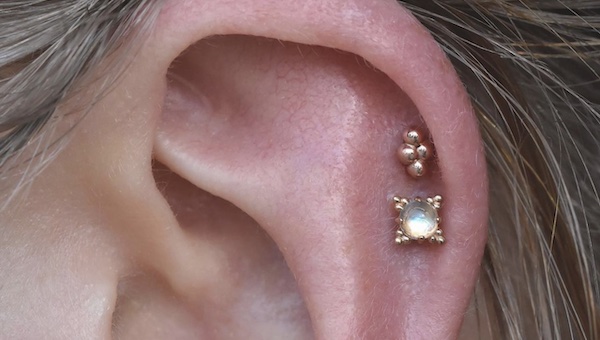 Vị trí xỏ khuyên sụn tai được săn đón nhiều nhất năm nay