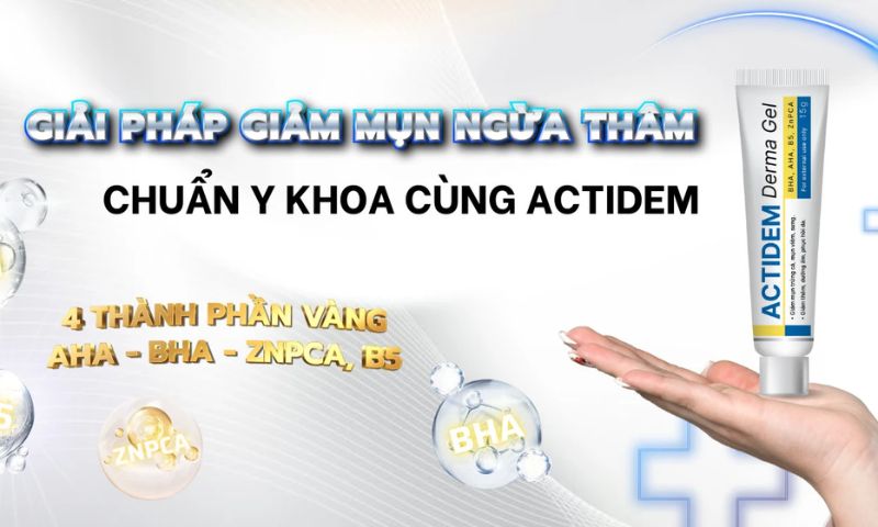 Sử dụng sản phẩm đặc trị mụn ẩn Actidem Derma Extra Gel
