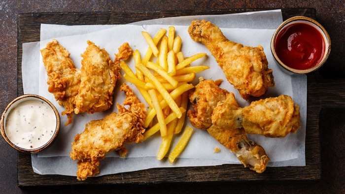 Chế độ ăn uống chiên rán thiếu lành mạnh