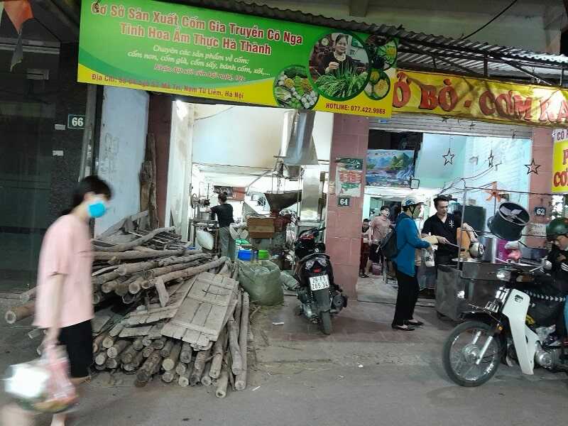 Lò cốm cô Nga Mễ Trì Hạ