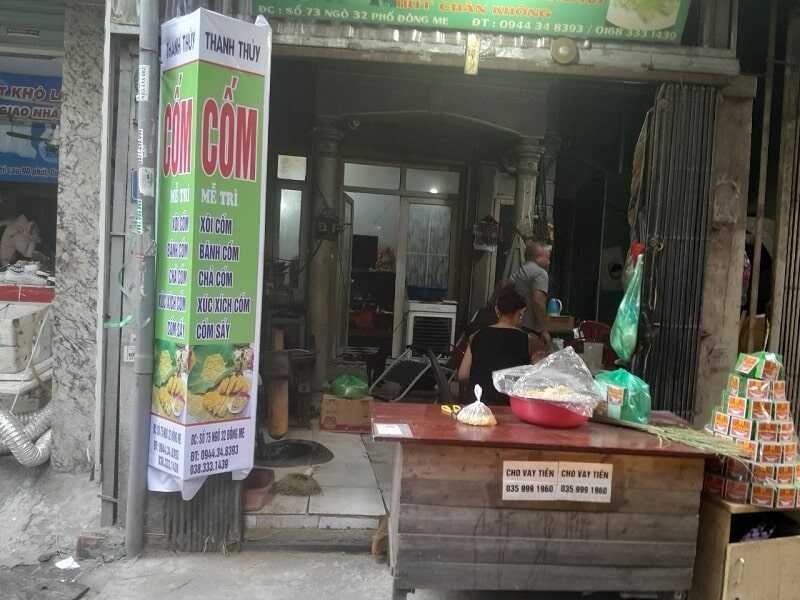 Cửa hàng cốm Thanh Thủy Ngõ 32 Đồng Me Mễ Trì