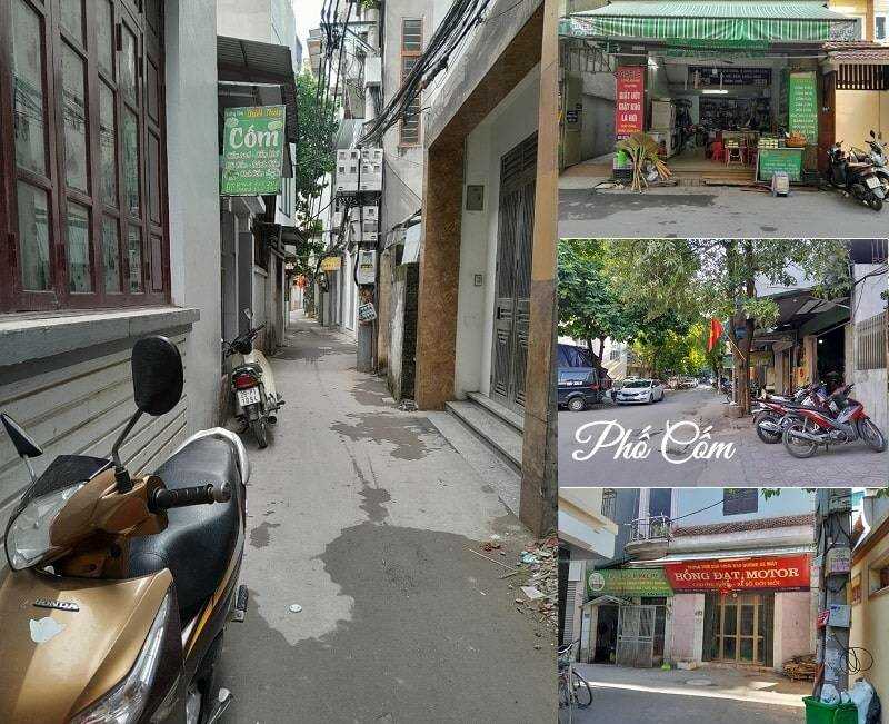 Một số cửa hàng cốm ở làng Mễ Trì