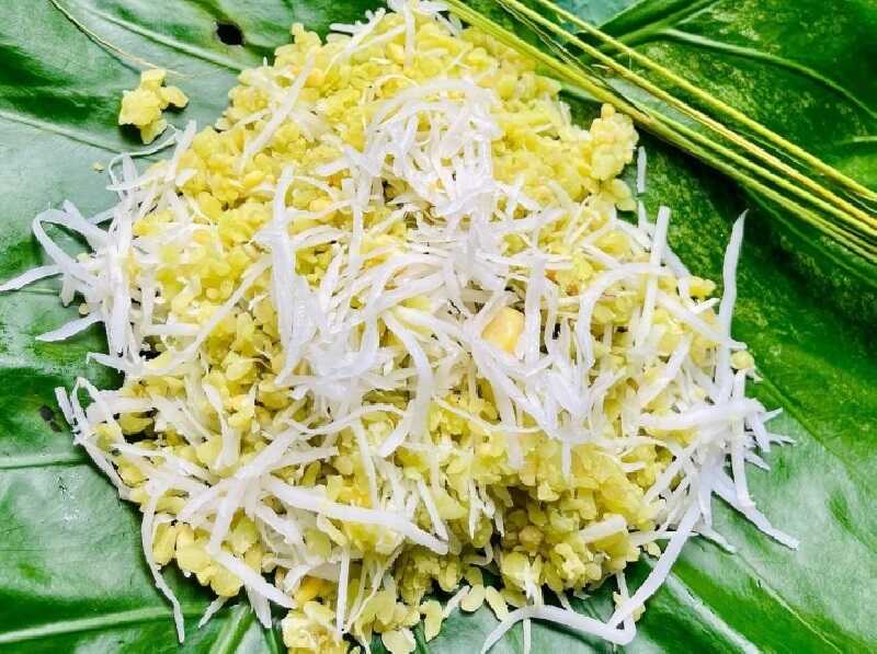 Xôi cốm sen dừa