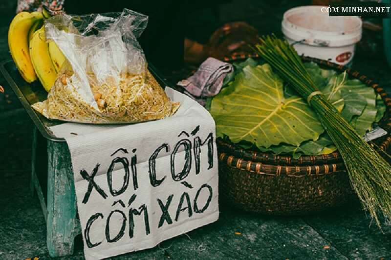 Xôi cốm và cốm xào