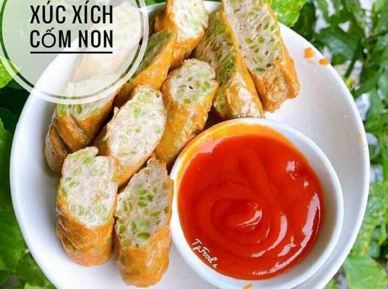 Xúc xích cốm Mễ Tri