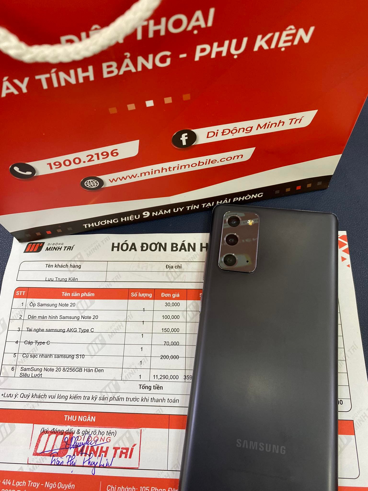 mua samsung note 20 5g tại di động minh trí