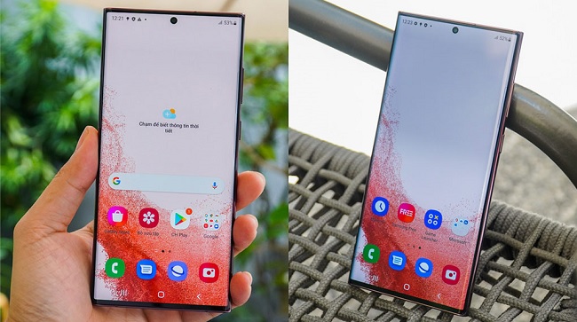Galaxy S22 Ultra sở hữu màn hình siêu sáng