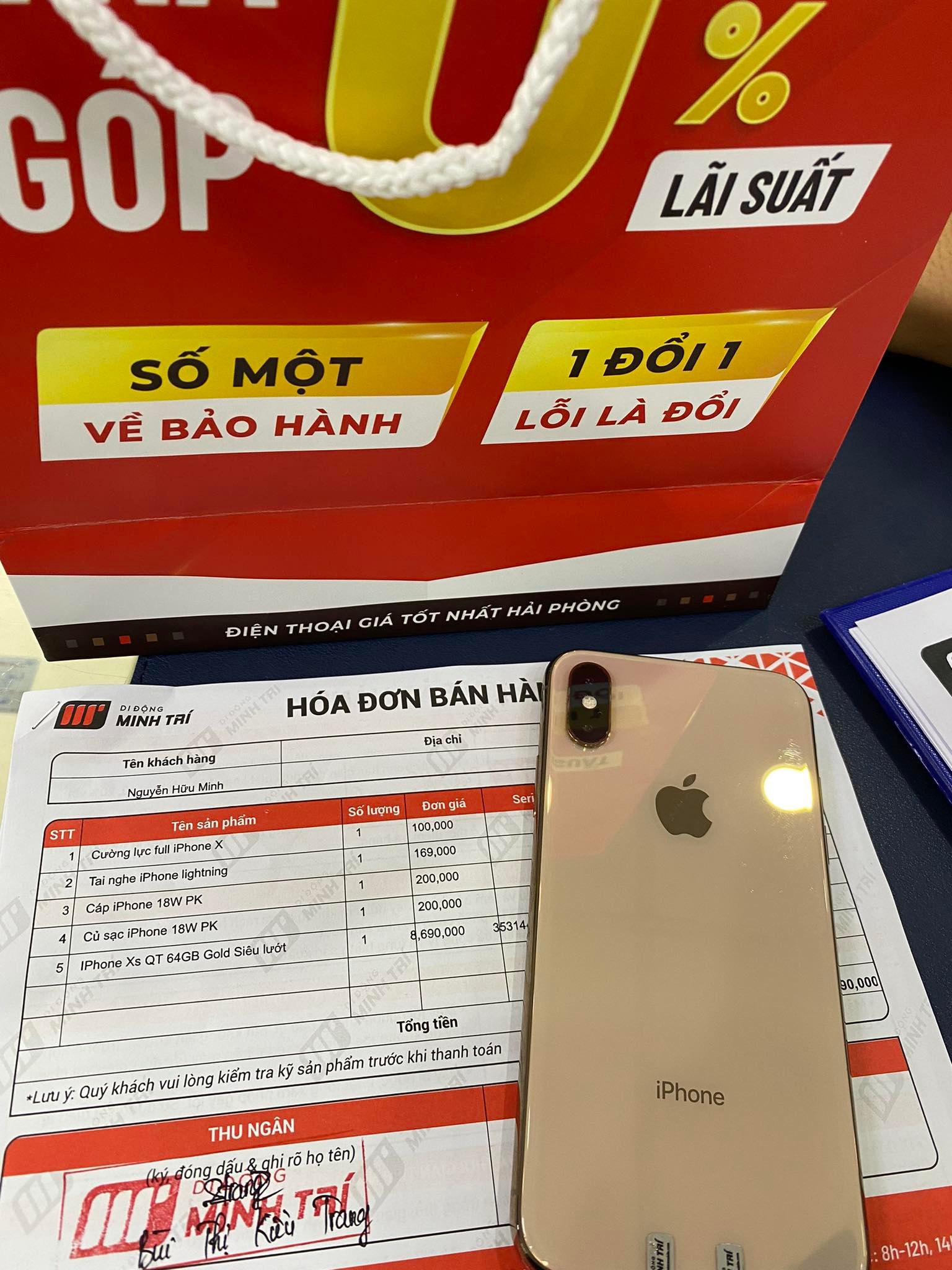 Mua trả góp iPhone Xs tại Di Động Minh Trí