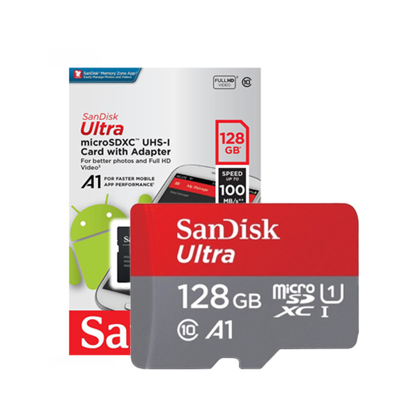 Thẻ nhớ MicroSDXC Sandisk Ultra A1 128GB 100MB/s