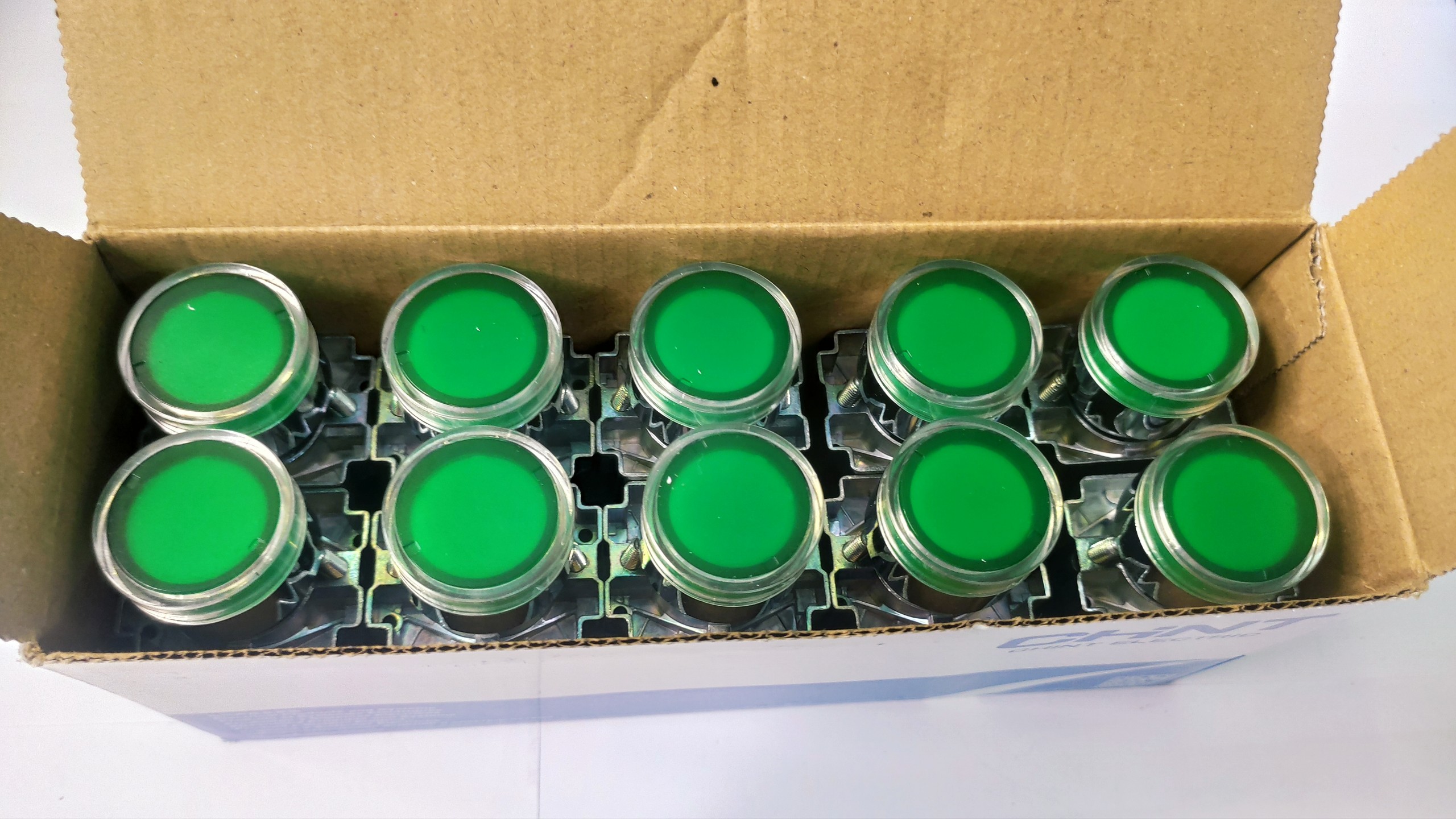 Nút nhấn nhả màu Xanh có đèn NP2-BW3361 chính hãng CHINT