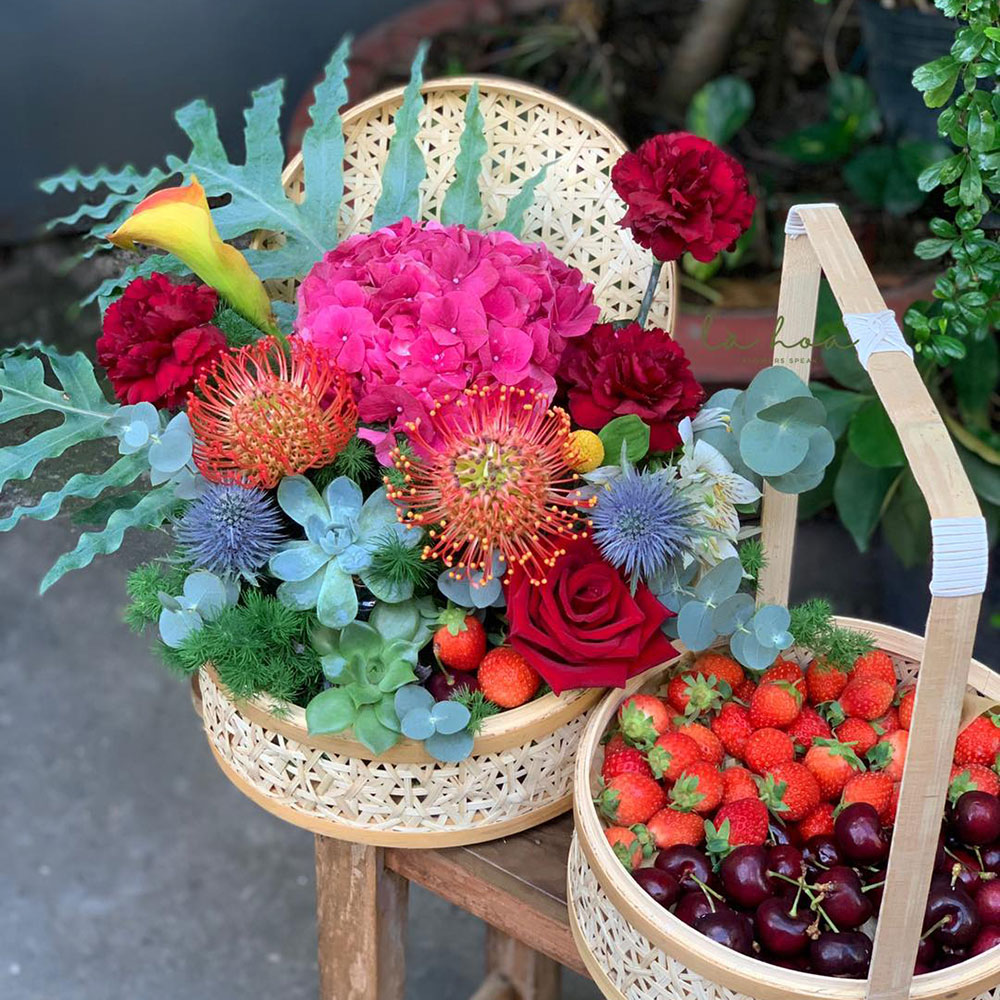 Giỏ hoa trái cây