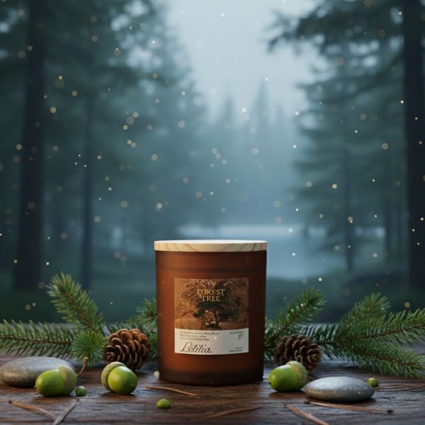 Nến thơm Forest Tree - Hương ấm trầm, hoang sơ và cân bằng