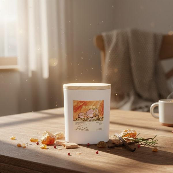 Nến thơm Amber - Hương ấm dịu, mang lại cảm giác an yên