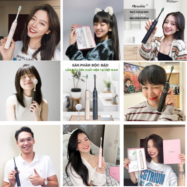 1 phút review chi tiết bàn chải đánh răng điện Brushie tích hợp rửa mặt 5 chế độ siêu hot 2023