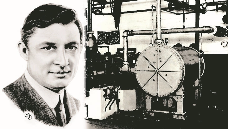 Chân dung Willis Carrier và máy điều hòa không khí đầu tiên do ông chế tạo
