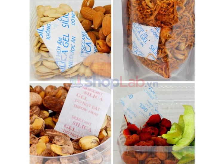 Hạt hút ẩm được dùng để bảo quản các loại thực phẩm khô đóng hộp