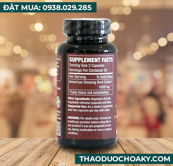 Hướng dẫn sử dụng viên nang nhân sâm Hoa Kỳ