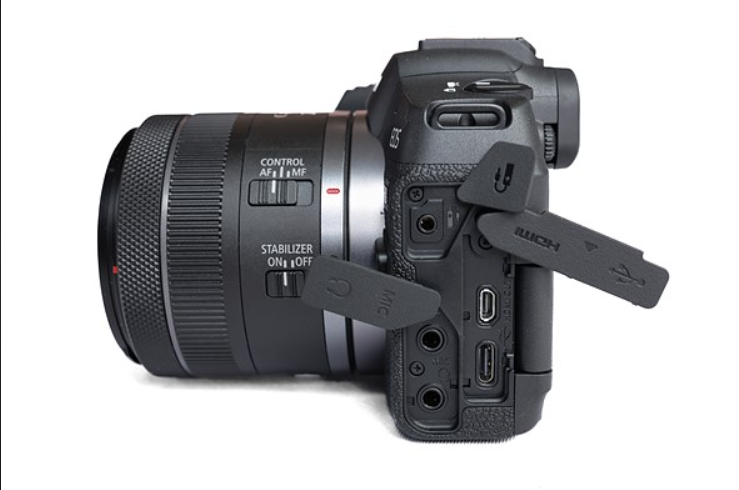 Canon EOS R8 tích hợp nhiều cổng kết nối