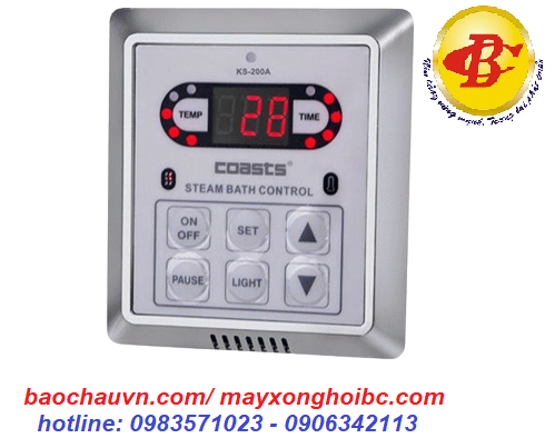 bảng điều khiển máy xông hơi coasts 9kw