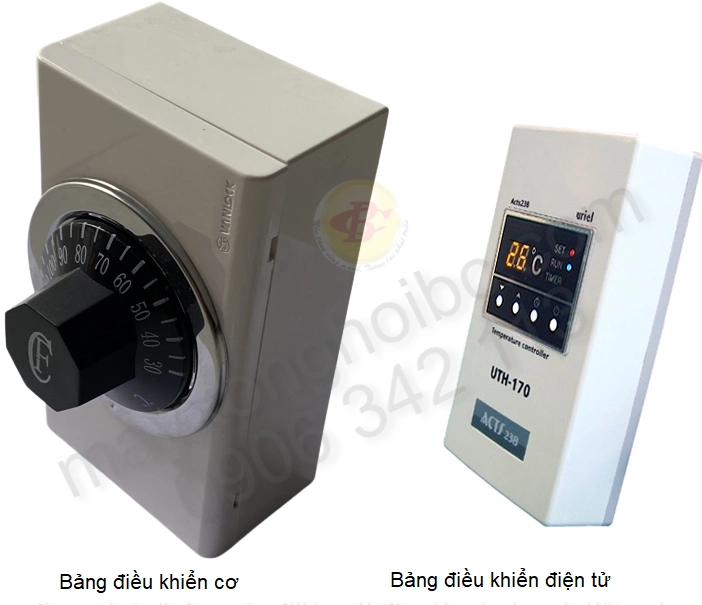 Bảng điều khiển máy xông hơi khô, ướt BC