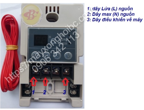 Cách đấu nguồn bảng điều khiển nhiệt độ UTH 170