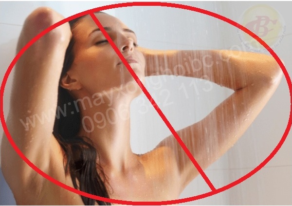 khong tắm lại sau khi xông hơi