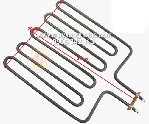 kích thước điện trở máy xông hơi khô 4kw