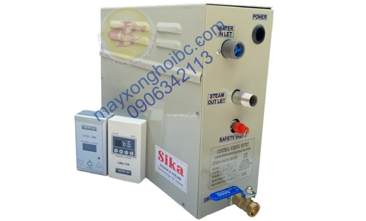Máy xông hơi ướt Sika 7.5kw điện tử