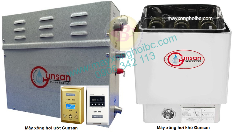máy xông hơi ướt, khô gunsan