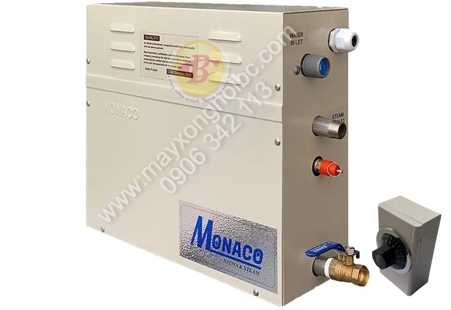 Máy xông hơi ướt monaco 7,5kw cơ