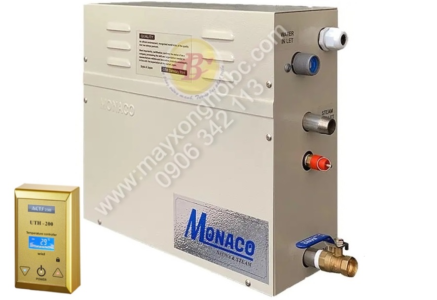 máy xông hơi ướt monaco 7,5kw điện tử
