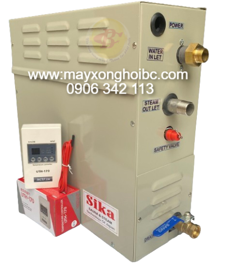 Máy xông hơi ướt sika 9kw điện tử