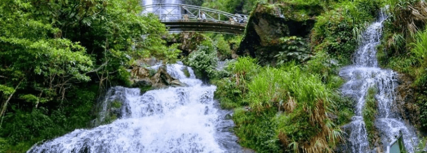 silver water fall in sapa