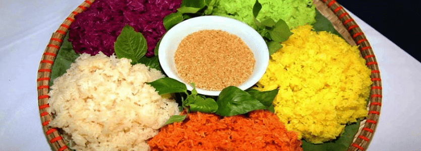 five colour sticky rice