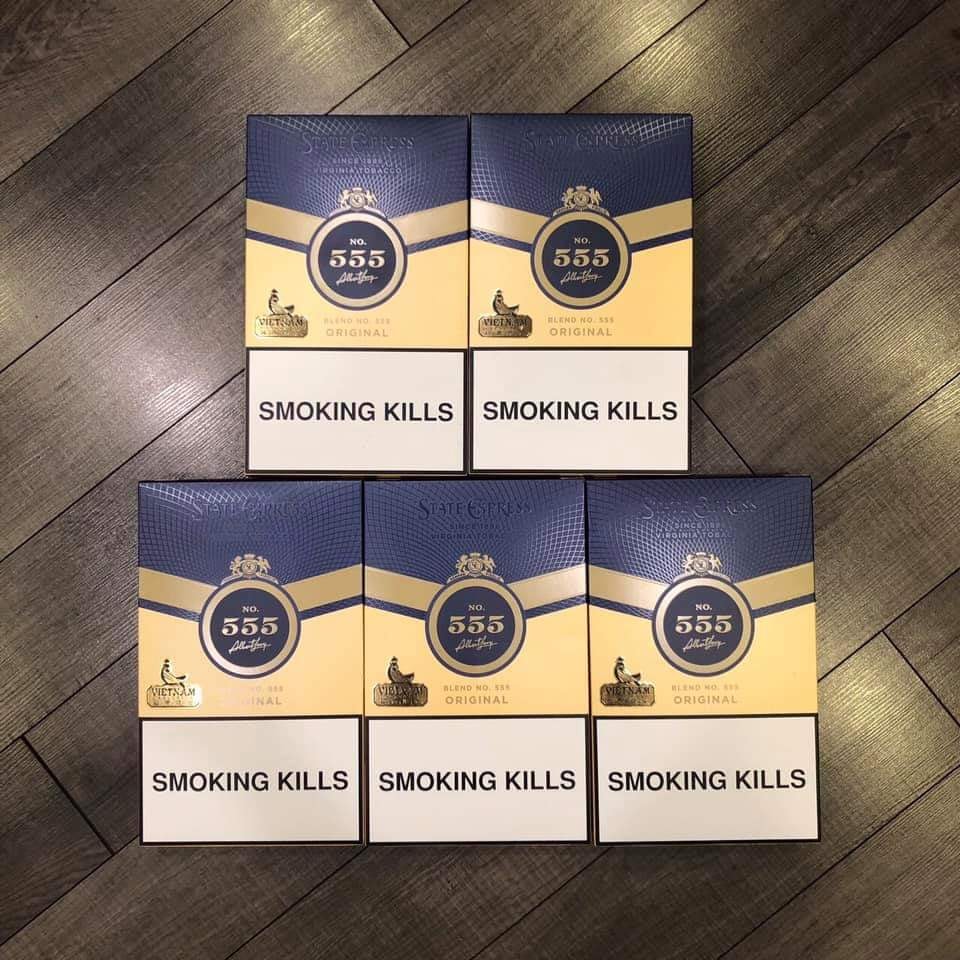 Thuốc lá 555 Vàng đôi, thuốc lá 555 Vàng cây đôi, thuốc lá 555 ngoại nhập xách tay