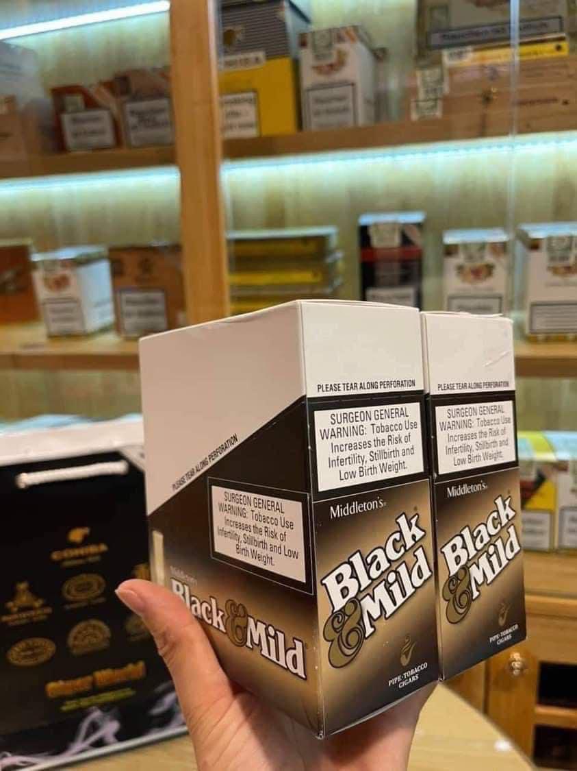 Black Mild, Xì gà sữa Black Mild, Xì gà Black Mild, xì gà sữa, xì gà điếu nhỏ, xì gà tẩu nhựa, xì gà sữa Black & Mild, xì gà đầu lọc nhựa, xì gà mini,