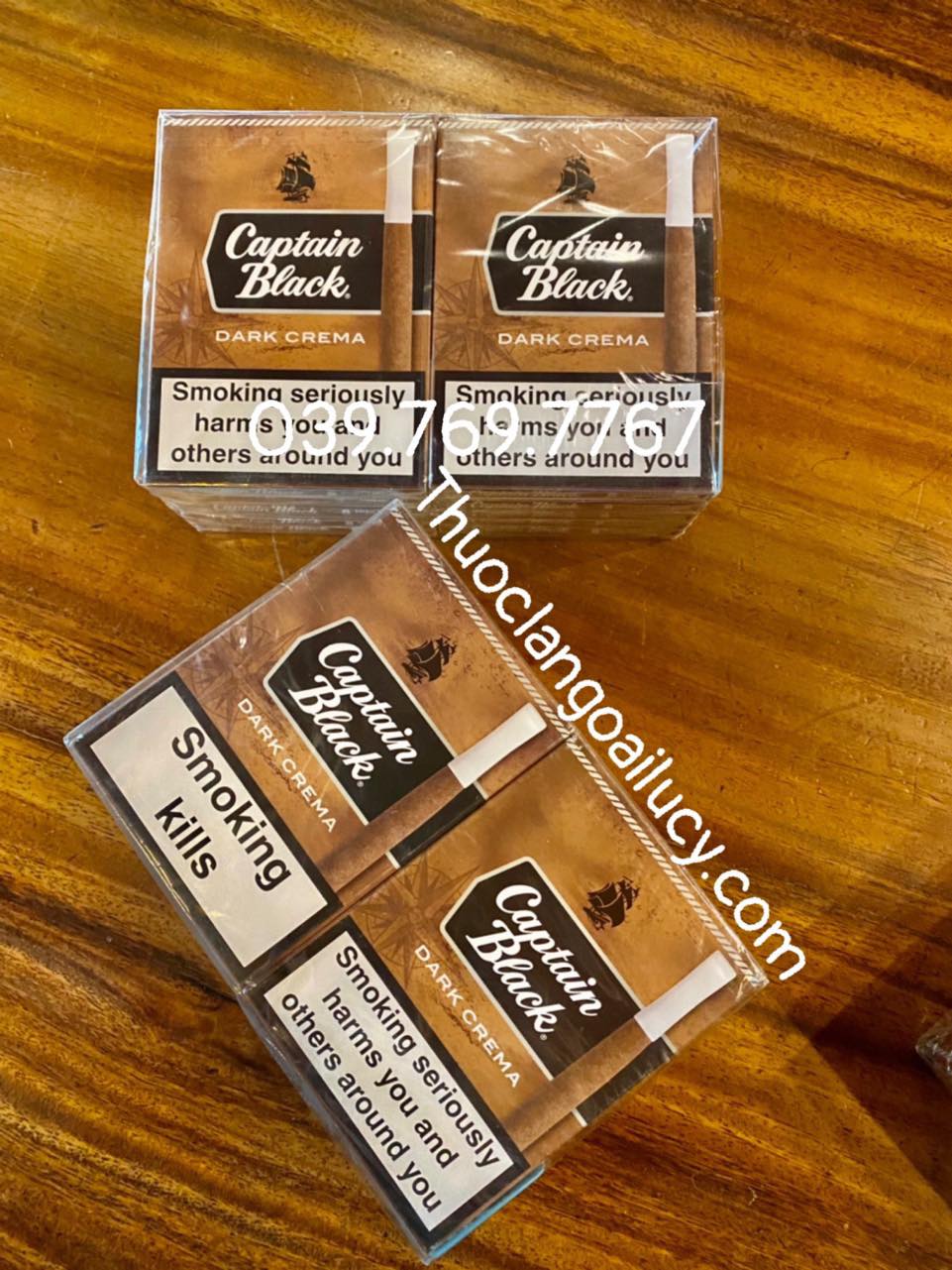 Xì gà Captain Black 8 điếu Drak Crema, Captain Black 8 điếu Drak Crema, Captain Black 8 điếu, Xì gà Captain Black, Xì gà Captain Black nâu, Captain Black tẩu nhựa, Xì gà sữa