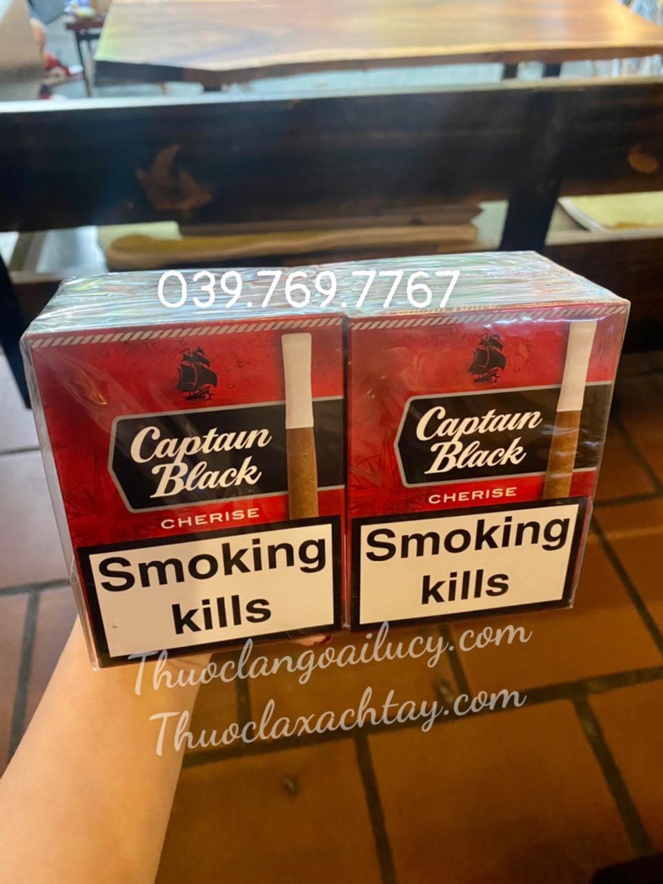 Xì gà Captain Black, Xì gà Captain Black đỏ, Captain Black 8 điếu, Xì gà sữa, Xì gà Captain Black tẩu nhựa, xì gà 8 điếu, xì gà Captain Black Cherise 8 điếu