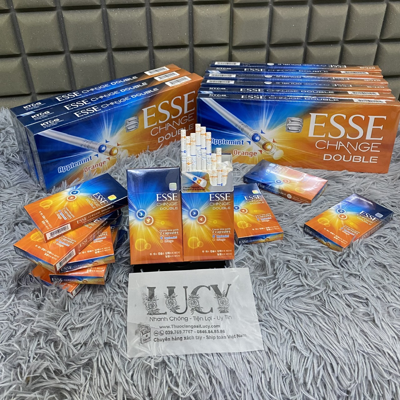 Thuốc lá Esse Change Double, Esse Change Double, Thuốc lá Esse Cam 2 bấm, Esse Cam, Thuốc lá Esse Cam, Thuốc lá Esse Change, Thuốc Lá Esse Bạc hà 2 bấm, thuốc lá Esse, Esse, Esse the, Esse cam the 2 bấm