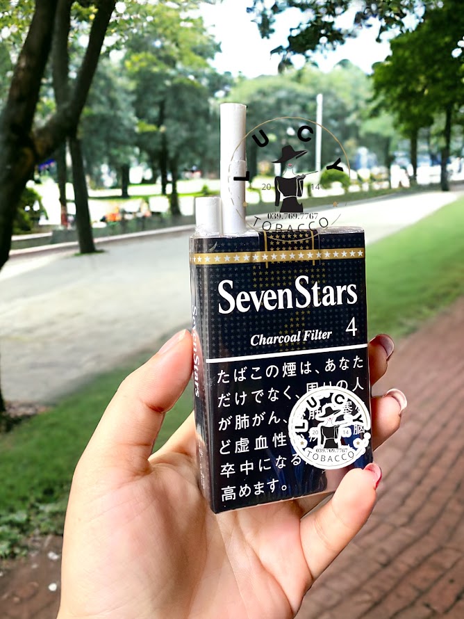 Thuốc lá Seven Stars 4, Seven Stars 4, Thuốc lá Seven Stars 4 Charcoal Filter, Seven Stars 4 Charcoal Filter, Thuốc lá Seven Stars đen Số 4 Soft Pack, thuốc lá Seven Stars đen gói mềm, Thuốc lá Seven Stars Nhật Bản, Seven Stars Nhật Bản