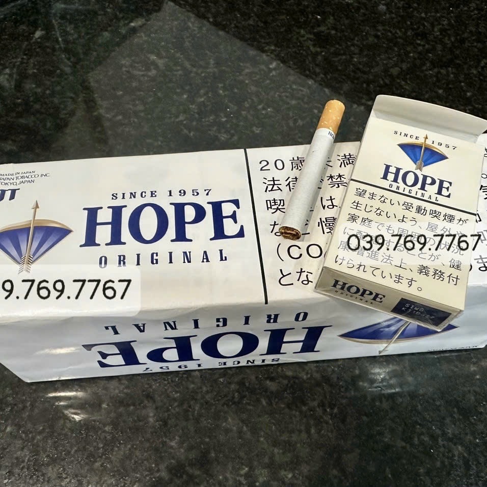 Thuốc lá Hope Original sine 1957, Hope Original, Thuốc lá Hope, Hope, Thuốc lá Hope Nhật Bản, Thuốc lá Nhật Bản, thuốc lá, Thuốc lá ngoại nhập, thuốc lá Nhật, Thuốc Nhật,
