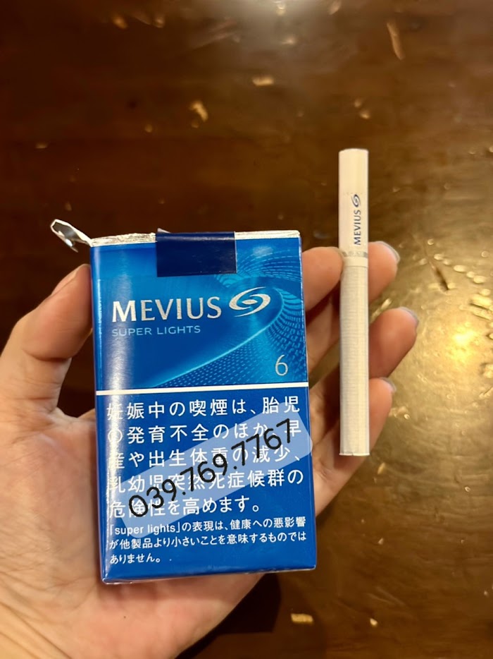 Thuốc lá Mevius Super Lights 6, Mevius Super Lights 6, Thuốc lá Mevius 6, Mevius 6, Thuốc lá Mevius 6 nội địa Nhật Bản, Thuốc lá Mevius, Mevius