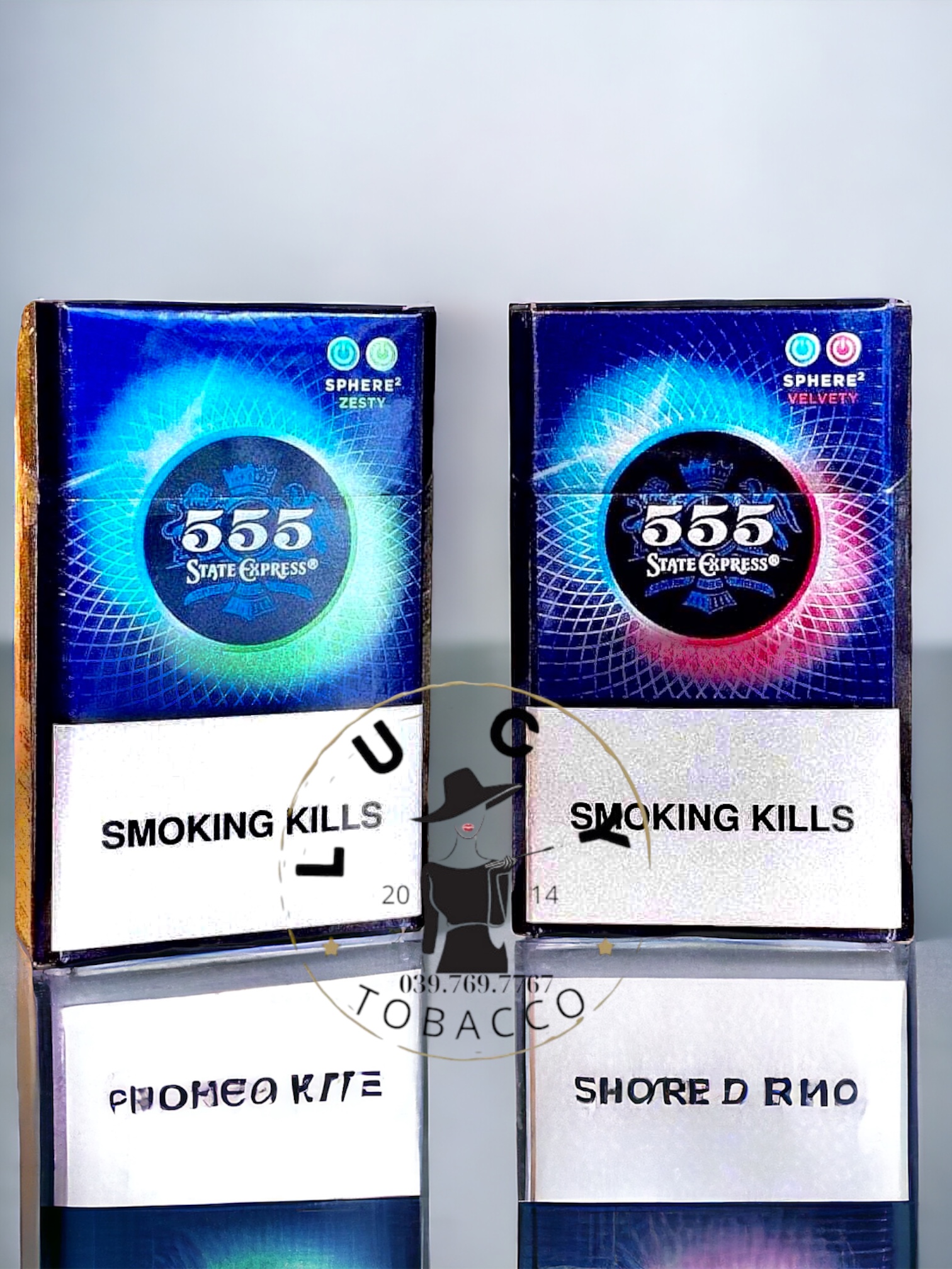 Thuốc lá 555 bạc hà 2 bấm, thuốc lá 555 bấm dâu, thuốc lá 555 Sphere velvety, thuốc lá 555 bấm, 555 bấm Táo, 555 sphere zesty