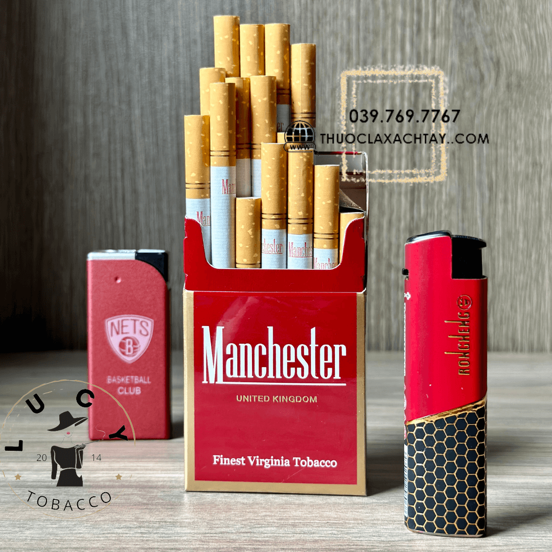 Thuốc lá Manchester United Kingdom, Manchester United Kingdom, thuốc lá Manchester đỏ, Manchester đỏ, thuốc lá Manchester, Manchester