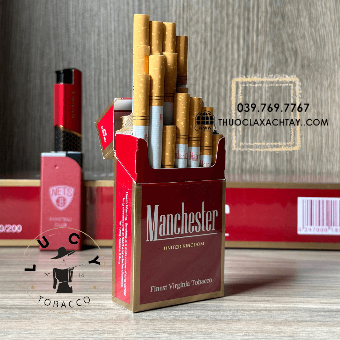 Thuốc lá Manchester United Kingdom, Manchester United Kingdom, thuốc lá Manchester đỏ, Manchester đỏ, thuốc lá Manchester, Manchester