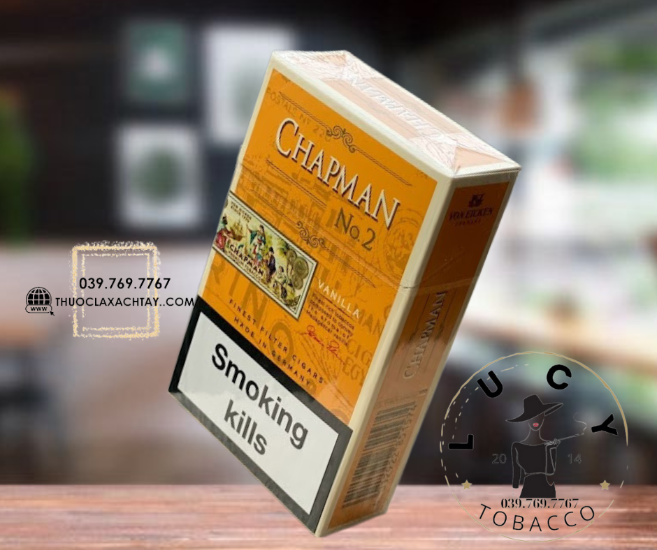 Thuốc lá Chapman No2 Vanilla, Chapman No2 Vanilla, Thuốc lá Chapman Vani, Chapman Vani, thuốc lá Chapman no2 Vanilla điếu to, Chapman No2 Vani điếu to, Thuốc lá Chapman vàng vani điếu to, Chapman Vàng, thuốc lá Chapman, Chapman điếu to